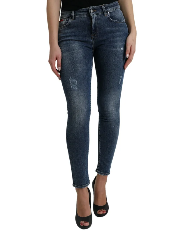 Early Bird Dolce & Gabbana Elegant Mid Waist Stretch Jeans in Women's