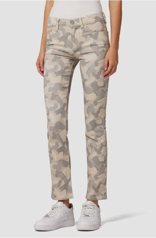 Blowout Deals Nico Mid-Rise Straight Jean In Peyote Camo