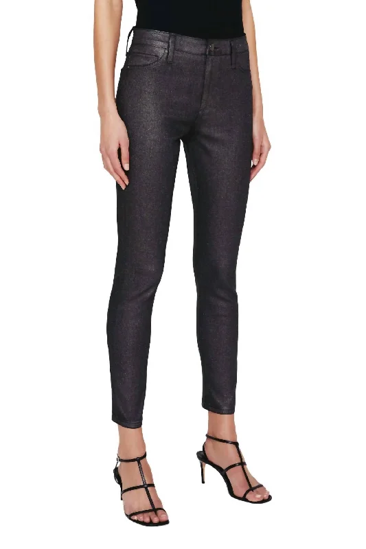 Price Buster Farrah Coated Skinny Ankle Jean In Luminous Grey