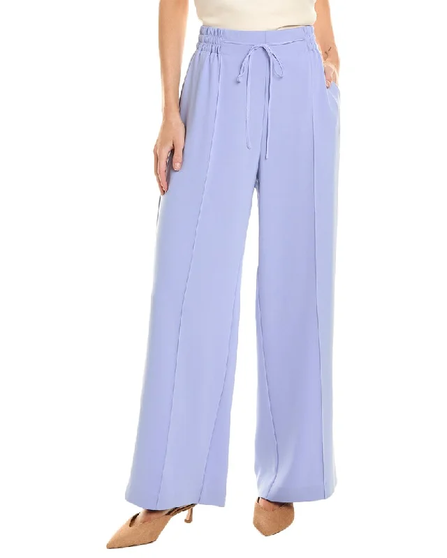Reduced Price Oscar de la Renta Tie Waist Silk-Blend Pant