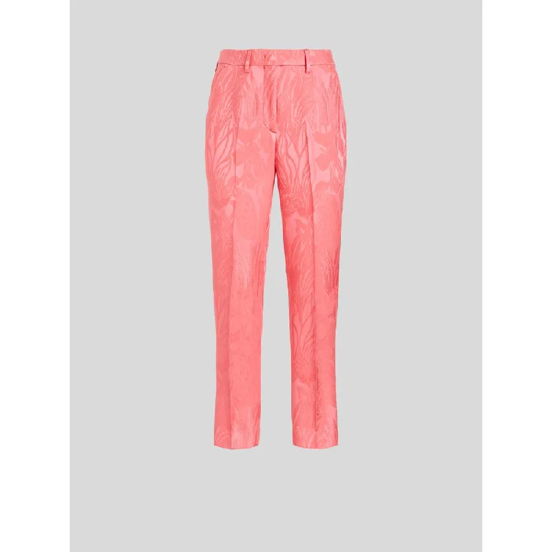 Weekend Sale: Don't Miss Out Tailored Floral Jacquard Trousers
