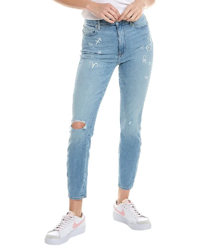 Weekend Savings Spectacle 7 For All Mankind High-Waist Ankle Skinny Darby Blue Super Skinny Jean