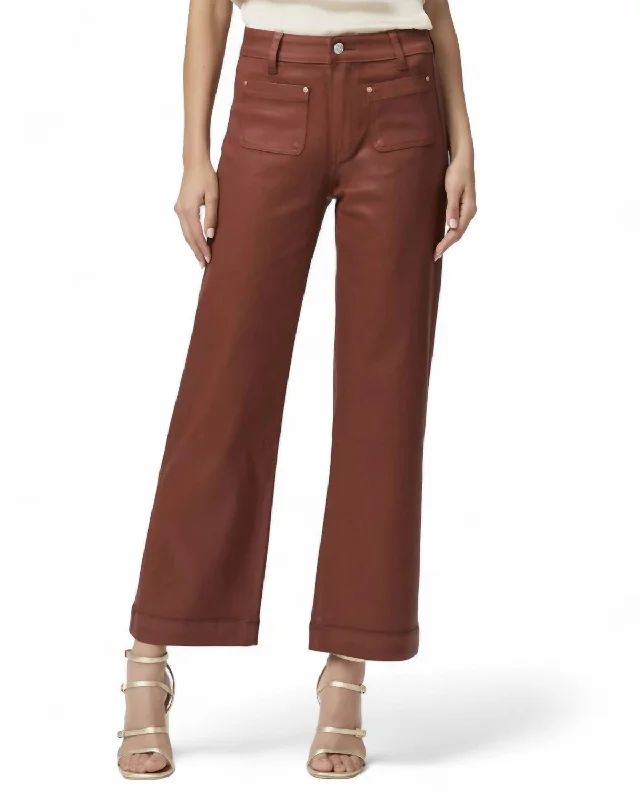 Weekend Offers That Thrill Leenah Ankle Jean In Coated Clay Sunset