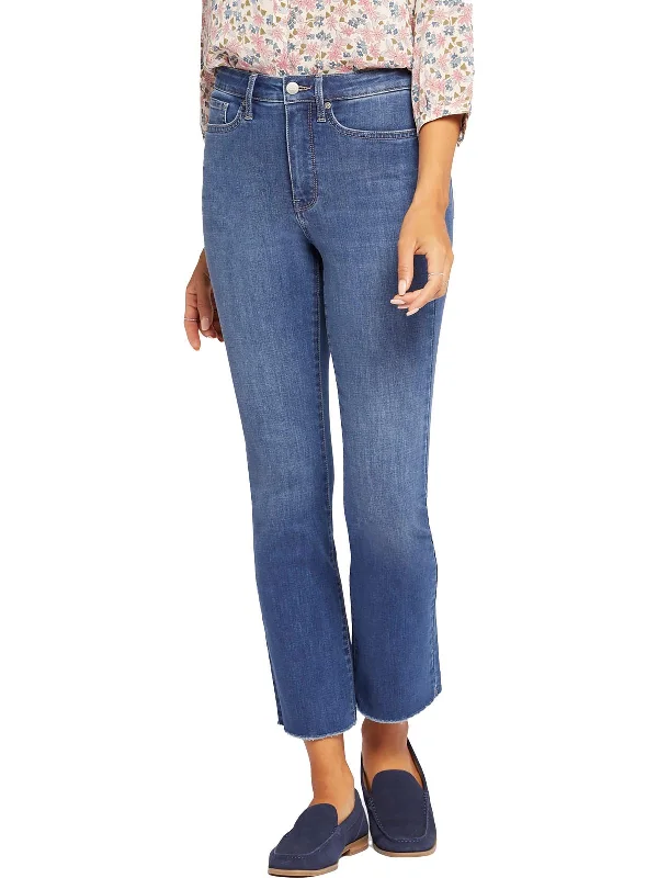 Don't Wait Womens High Rise Slim Bootcut Jeans