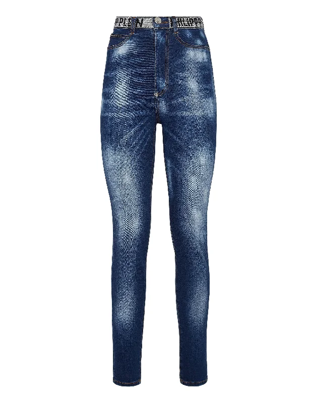 Year-End Clearance Super High Waist Jegging Stones  Philipp Plein TM with Crystals
