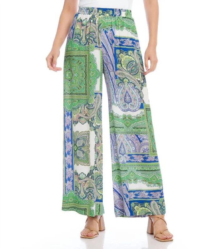 Exclusive Access Wide Leg Pants In Paisley