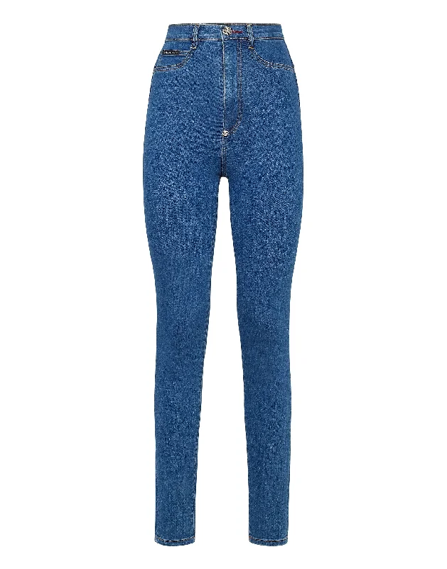 Weekend Specials to Enjoy Denim Super High Waist Jegging Iconic Plein