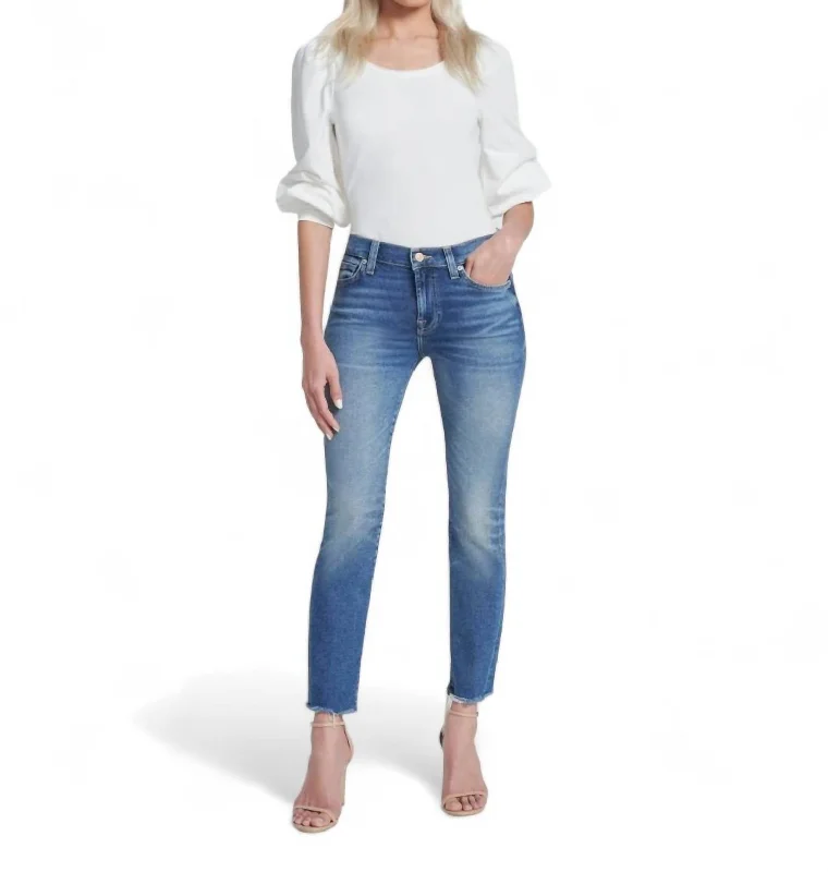 Closeout Deal Roxanne Ankle Jean In Petunia