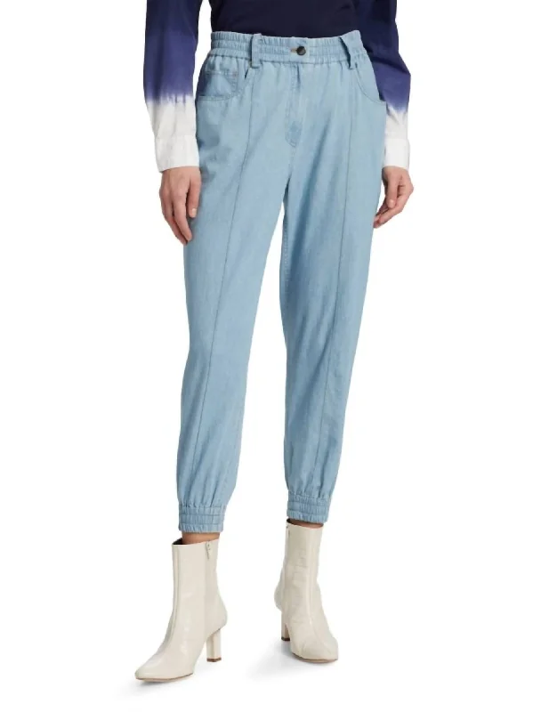 Bargain Prices Phoenix Jogger In Light Blue Chambray