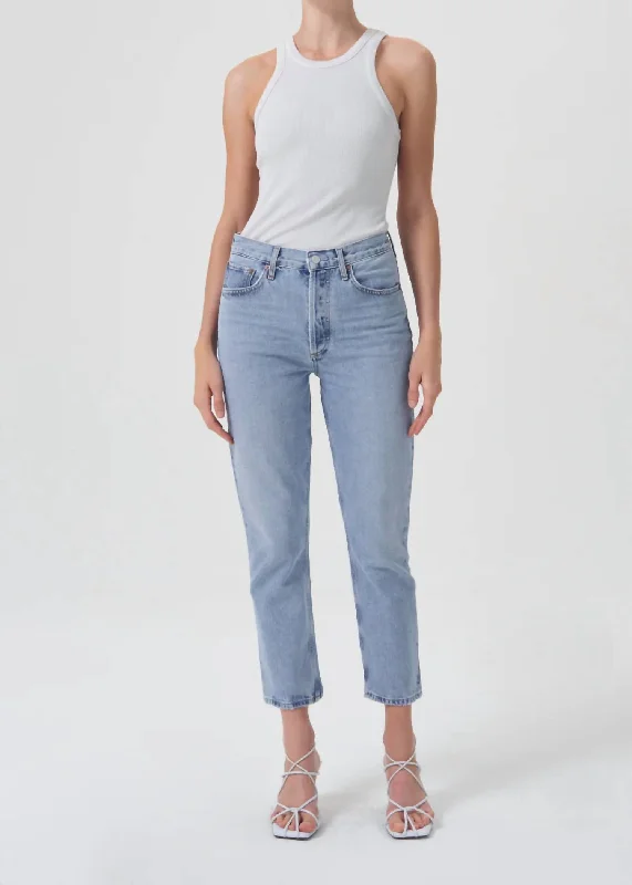 Markdown Sale Riley High Rise Straight Jeans In Dimension