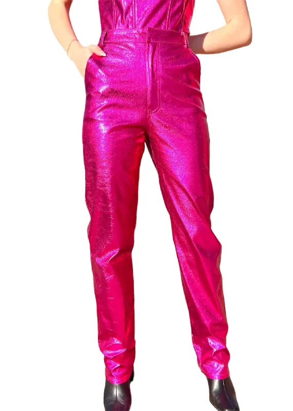 Unbeatable Prices I'm The Moment Vegan Pants In Fuchsia