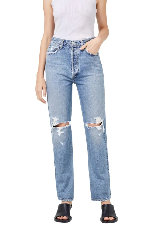 Deal Dash 90's Pinch Waist Jeans In Rule