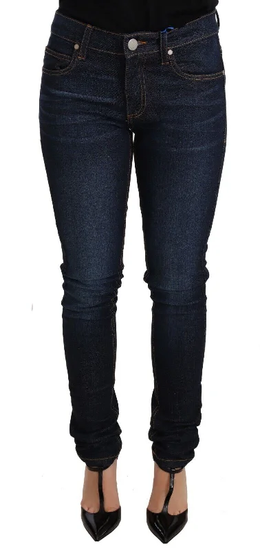 Super Savings Versace Jeans Elegant Low Waist Skinny Designer Women's Jeans