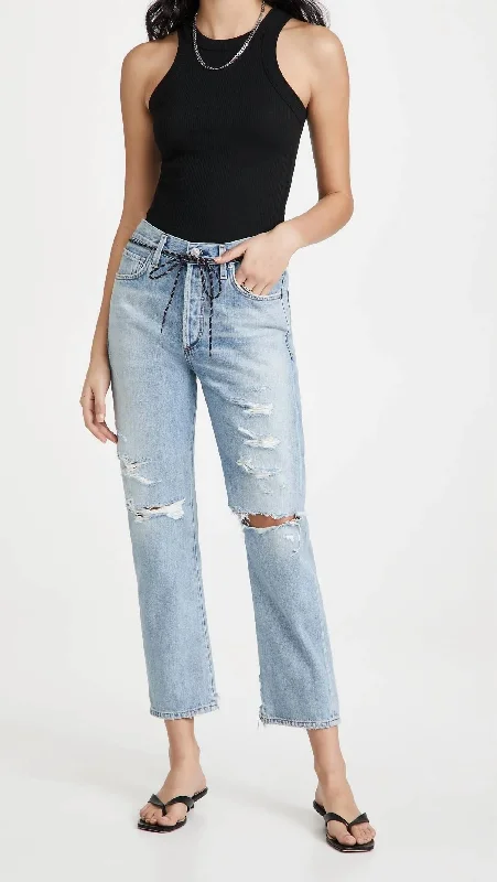Limited Availability Katia Straight Jeans In Firecracker