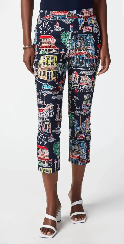 Weekend Offers That Amaze Paris Themed Pants In Multi