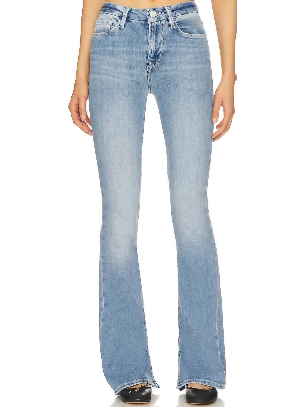 Markdown Madness Le Mini Boot Raw Slit Jean In Galeston