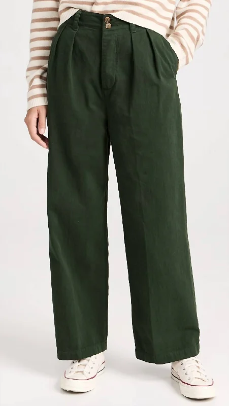 Now or Never Women's Town Pants In Dark Forest