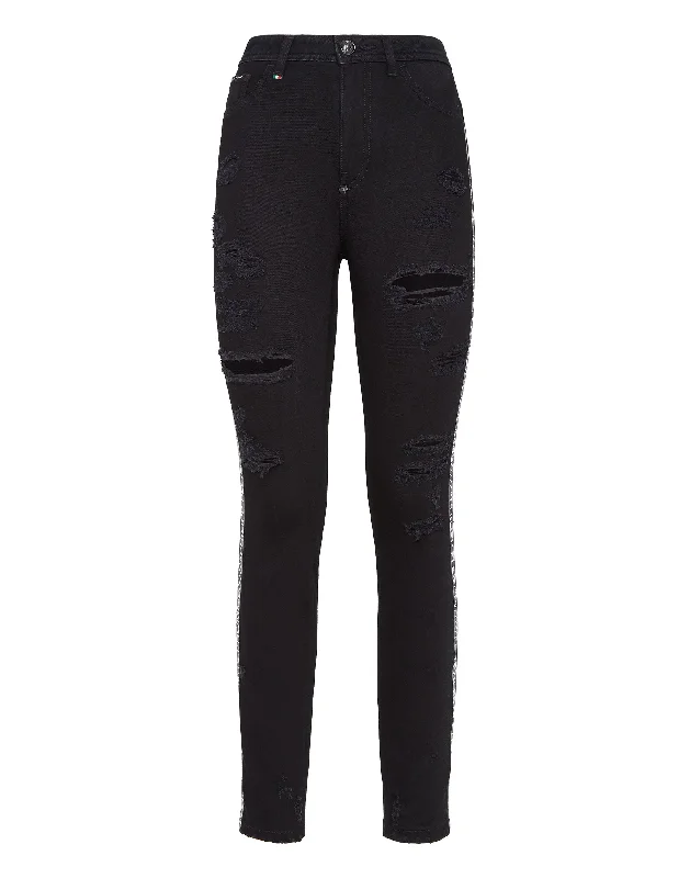 Weekend Discounts to Love Miss High Waist Jegging Stripes