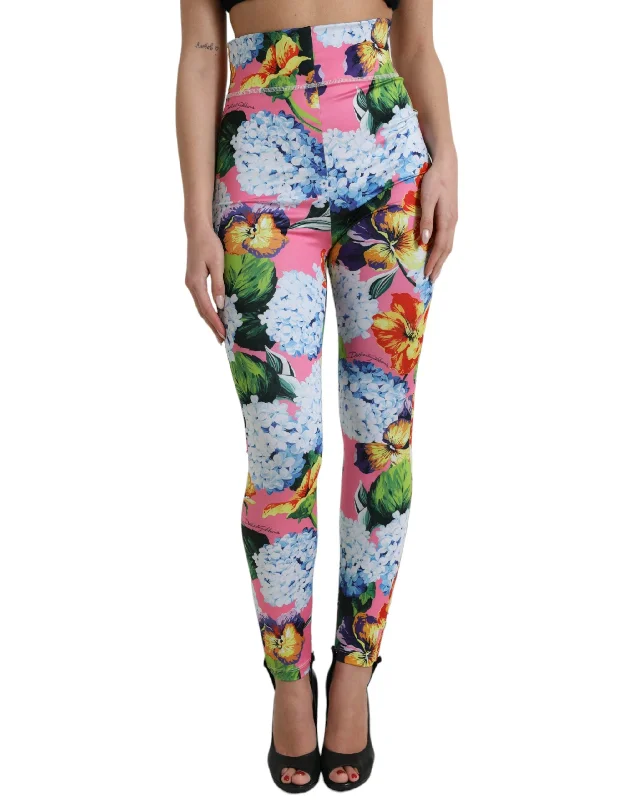 Cash Savings Dolce & Gabbana Exquisite Floral High Waist Women's Leggings