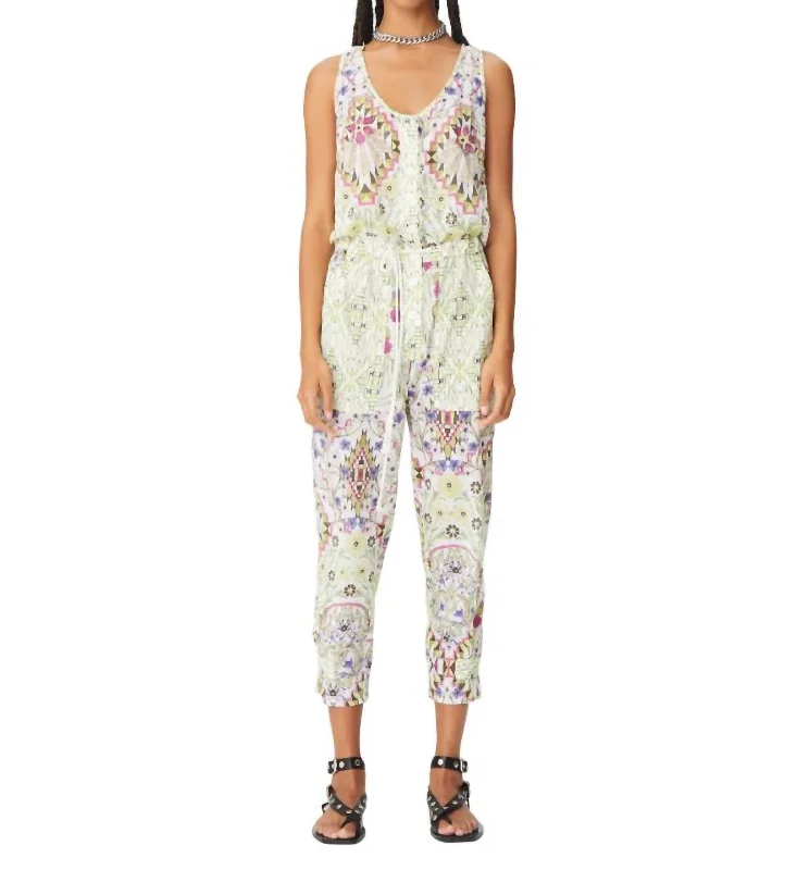 Weekend Flash Sale Esquel Iriel Jumpsuit In White Mix 150
