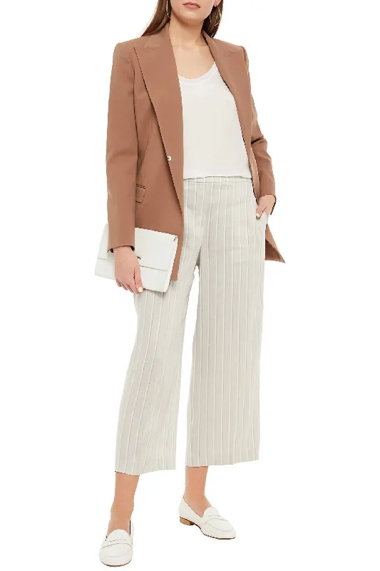 Extra Discounts Wide Leg Pull On Pant In Grey Multi