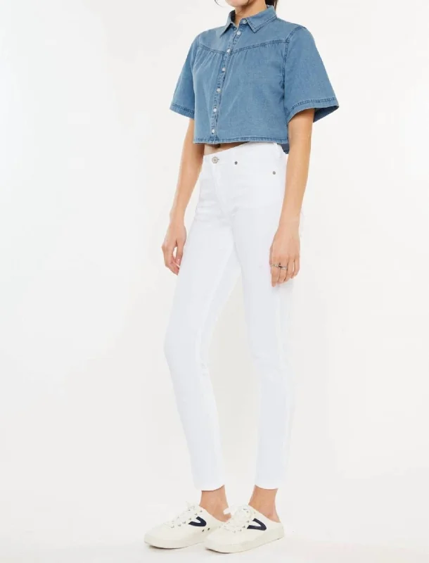 Weekend Discounts to Delight Braden Skinny Jean In White