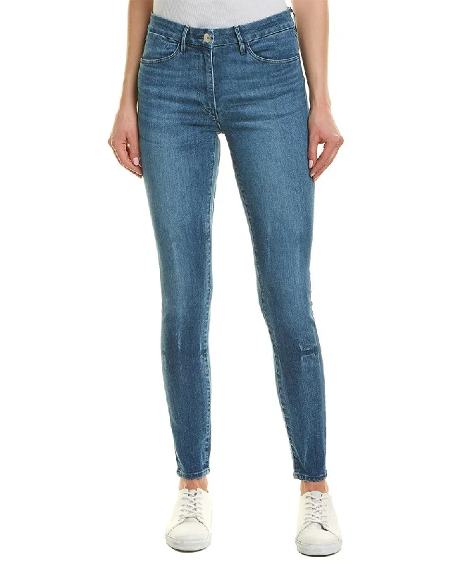 Incredible Offers 3x1 Womens W3 Channel Seam Helena Skinny Jeans Blue