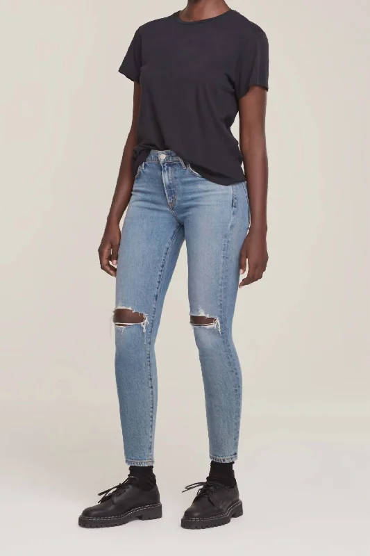 New Arrival Sophie Mid Rise Ankle Jeans In Salter