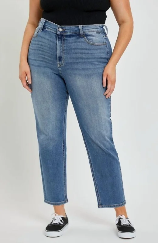 Buy More, Save More Mid Rise Crop Mom Jeans In Med