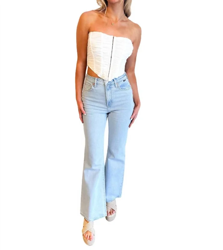 Seasonal Sale Bleached Recycled Jean In Blue