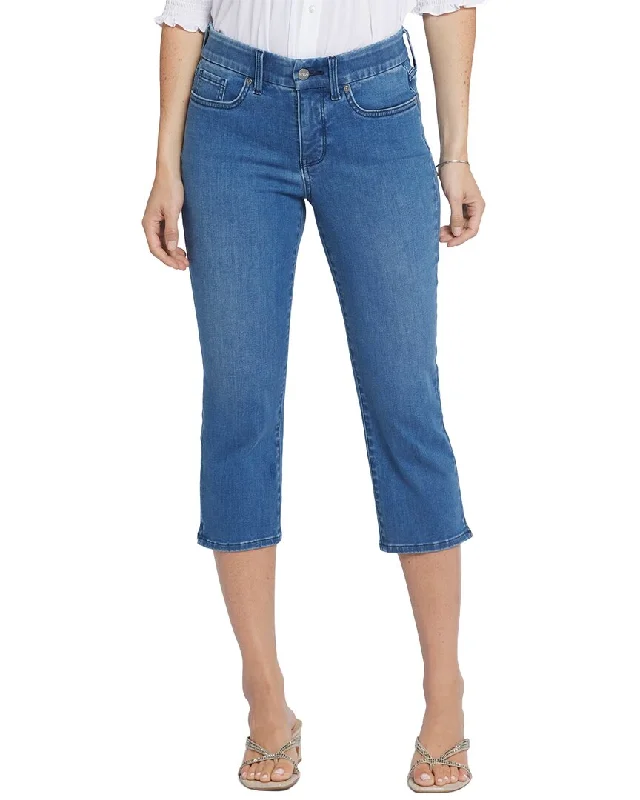 Hurry In NYDJ Waist Match Slim Straight Crop Contented Jean