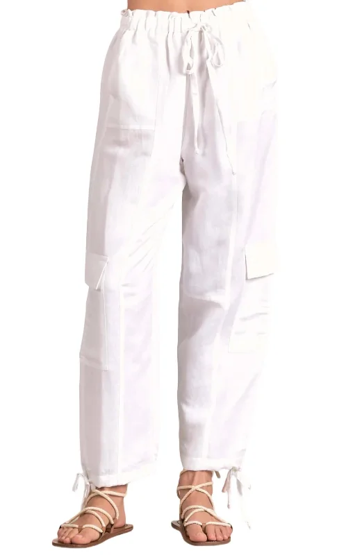 Crazy Savings Cargo Pant In White