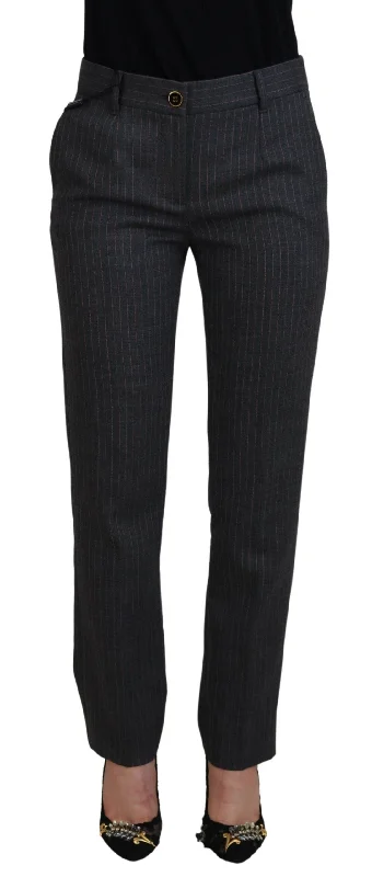 Take Advantage Dolce & Gabbana Elegant  Striped Tape Women's Pants