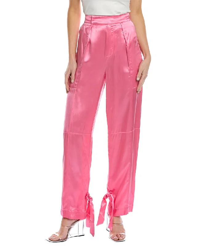 Deep Discounts Nicholas Erato High-Waist Silk Pant