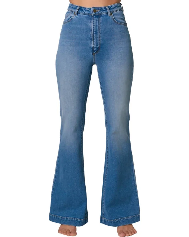 Weekend Specials to Relish Kate Eastcoast Flare Jeans In Mid Vintage Blue