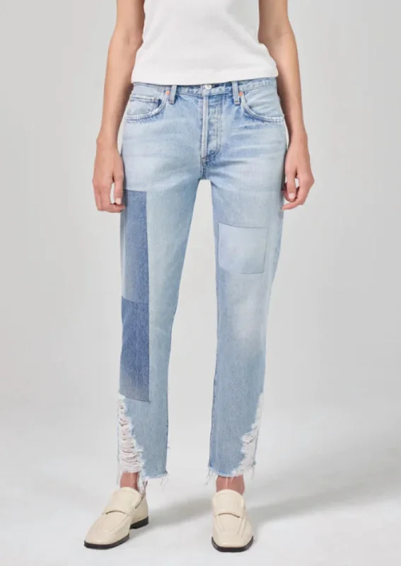 Hurry In Emerson Slim Boyfriend Jeans In Upcycle