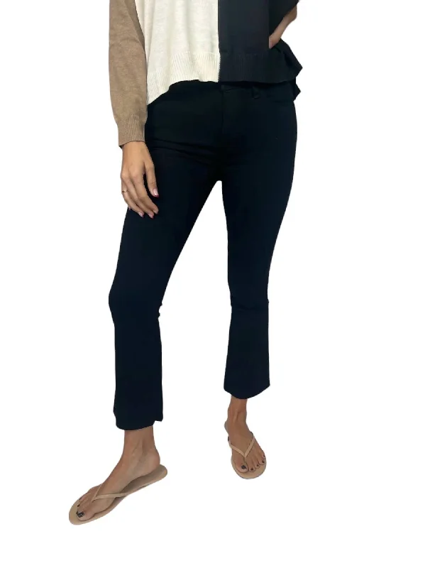 Savings Alert Colette Crop Flare Jeans In Black Shadow