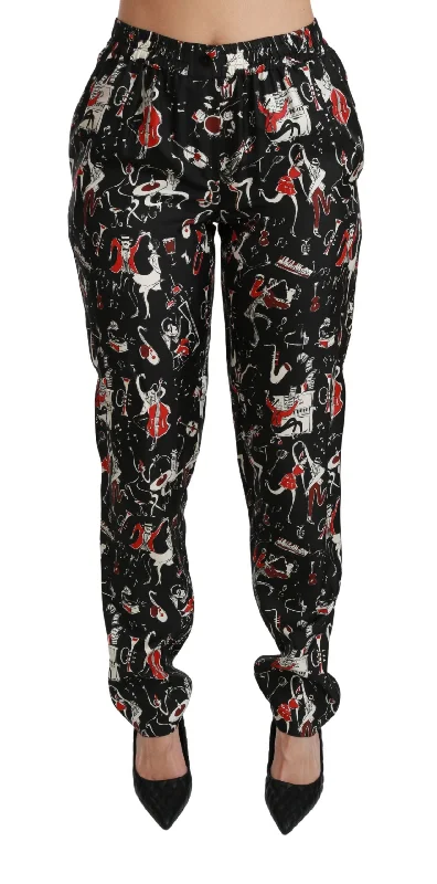 Weekend Deals That Thrill Dolce & Gabbana Sleek Silk Slim-Fit Mid-Waist Women's Pants