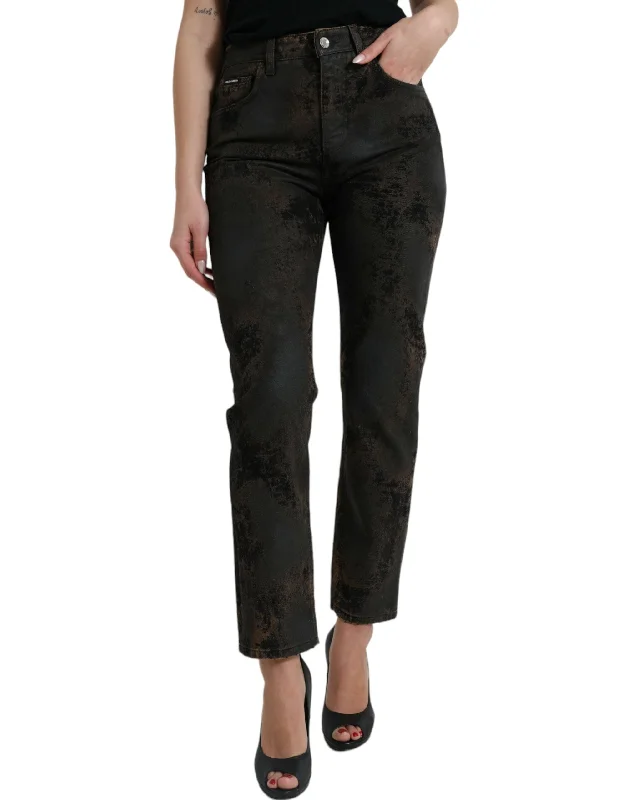 One-DAY Sale Dolce & Gabbana Chic Boyfriend Mid Waist Stretch Women's Jeans