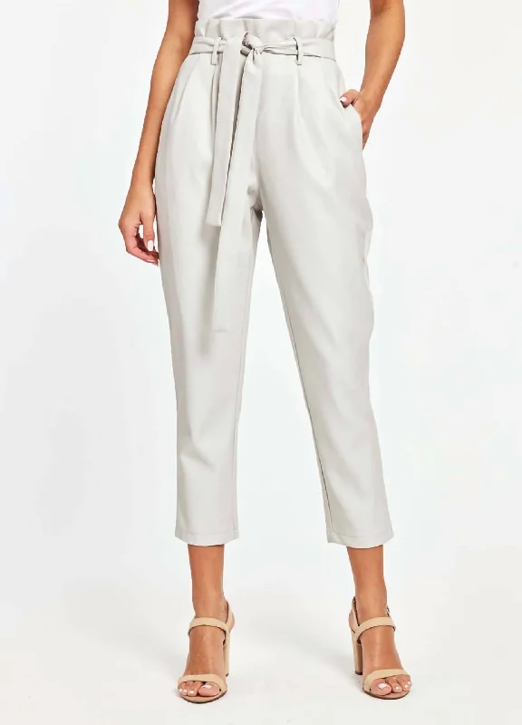Unbeatable Prices Uptown Paper Bag Pants In Grey
