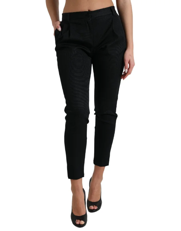 Epic Value Dolce & Gabbana Chic High Waist Skinny Cropped Women's Pants