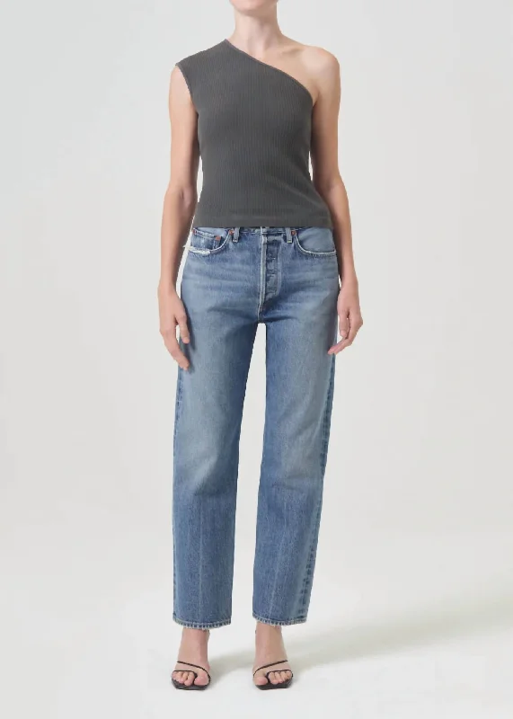 Final Clearance 90S High Rise Straight Jeans In Hooked
