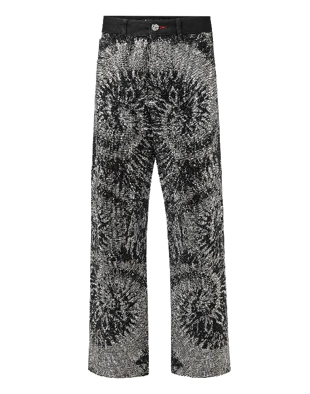 Weekend Specials to Celebrate Denim High Rise Fit Black+White Stones Tiedye Tie dye