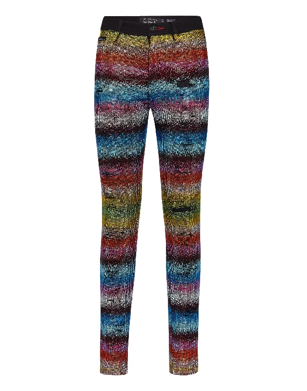 Weekend Shopping Made Better High Waist Jegging Raindbow Crystal