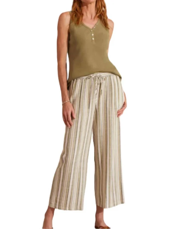 Savings Event Flowy Crop Pants In Cactus