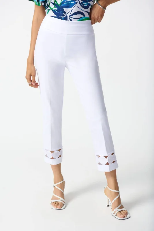 Weekend Bargains to Cherish Millenium Cropped Pull On Pants In White