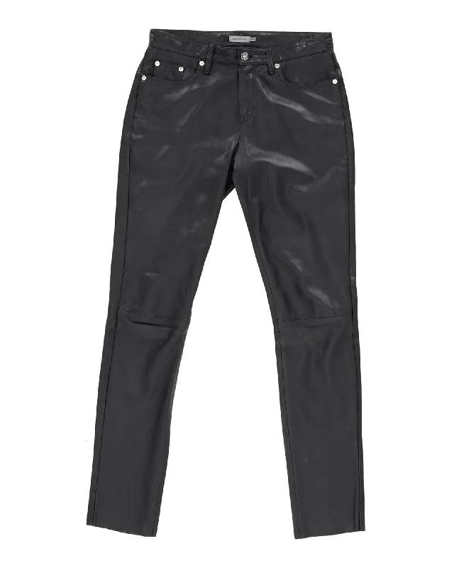 Today Only Calvin Klein Jeans in Black Lambskin Leather