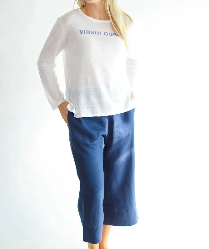 Low Prices Mellow Capri Pants In Night Sky