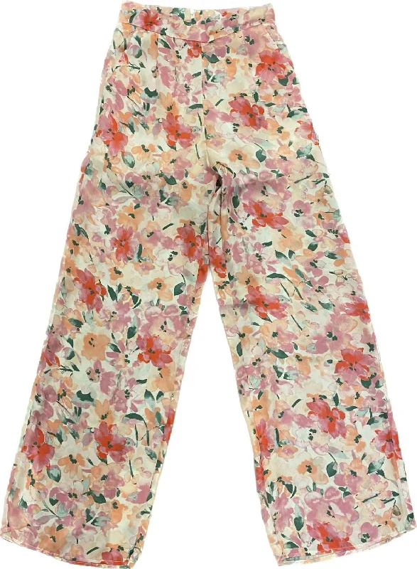 Special Discount Flirty And Thriving Pants In White And Pink
