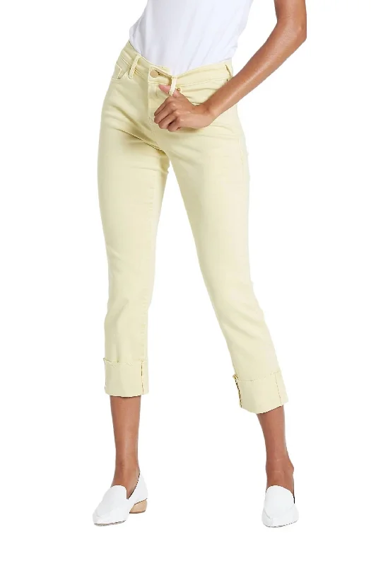 Markdown Sale Blaire High Rise Cuffed Slim Straight Jeans In Ambrosia